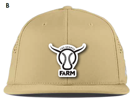 Sports Farm Hat - Tan Hat Leather Bull Logo Brand (Pre - Order)